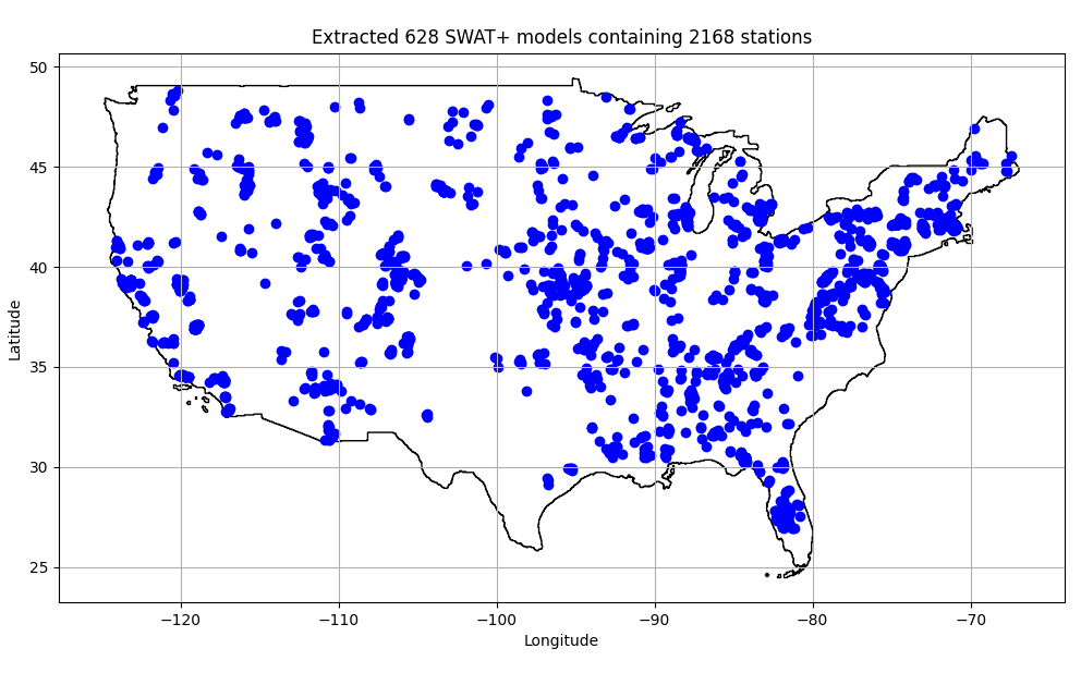 Watershed analysis coverage across the Continental United States (CONUS).